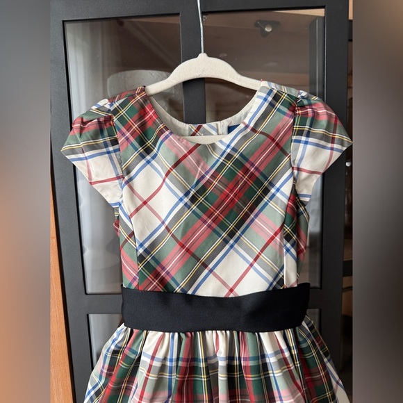 Polo Ralph Lauren plaid twill dress holidays Christian formal bow toddler girl - Picture 5 of 7